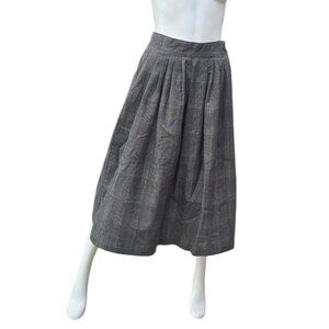 Vintage CASABLANCA A-Line Midi Plaid Skirt